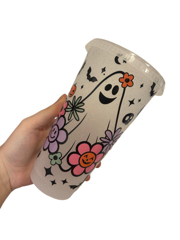 Flower Ghost 24oz Cold Cup