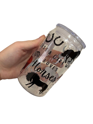 Horses Acrylic Libbey Cup