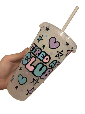 Tired AF Club 24oz Cold Cup