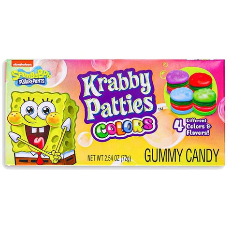 Spongebob Squarepants Gummy Krabby Patties Colors Candy 72g
