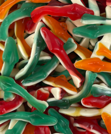 Coloured Gummy Sharks (100g)